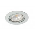 Foco basculante 84mm empotrar Blanco, para Lámpara GU10/MR16